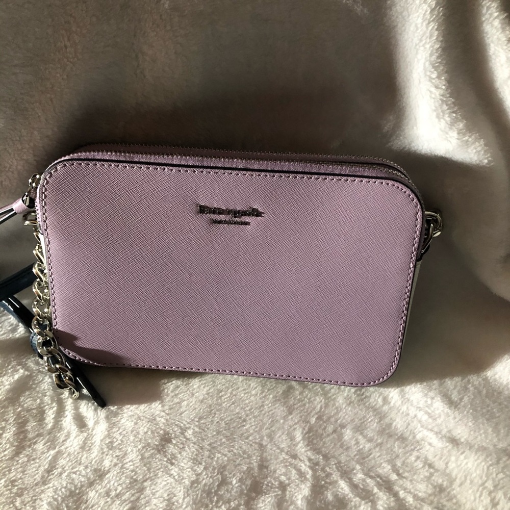 Kate Spade Cross Body in purple, black and white